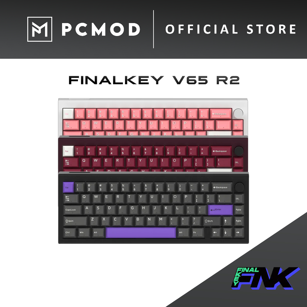 Finalkey V65 R2 คีย์บอร์ดอะลูมิเนียม PCMOD x KEYMOD | Shopee Thailand