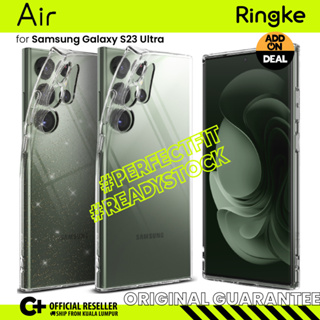 Ringke [AIR] Samsung Galaxy S23 Ultra นิ่ม กลิตเตอร์ ใส TPU ยืดหยุ่น น้ําหนักเบา เคส