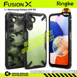 Ringke [FUSION X] เคสโทรศัพท์มือถือแบบแข็ง กันกระแทก ลายพราง สําหรับ Samsung Galaxy A14 5G