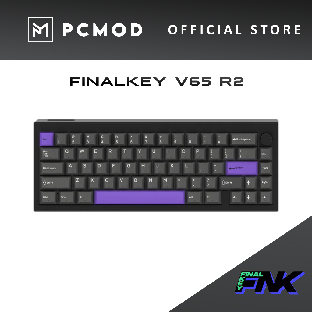 Finalkey V65 R2 คีย์บอร์ดอะลูมิเนียม PCMOD x KEYMOD | Shopee Thailand