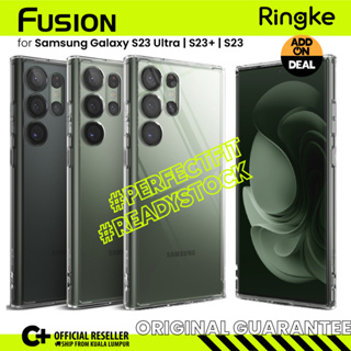 Ringke [FUSION] Samsung Galaxy S23 Ultra เคสใส กลิตเตอร์ TPU ใส กันกระแทก ยืดหยุ่น น้ําหนักเบา เคสบาง