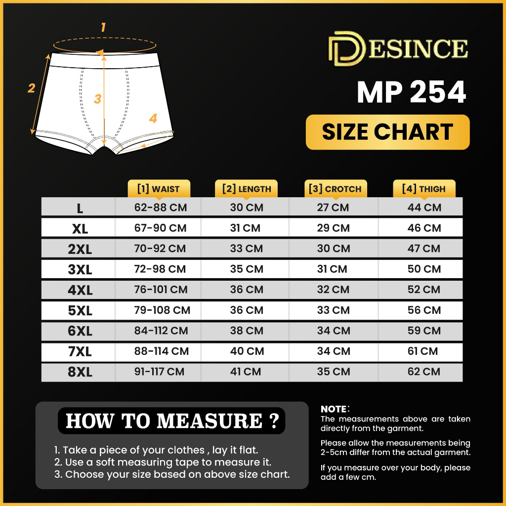 desince-กางเกงชั้นใน-กางเกงบ็อกเซอร์-สําหรับผู้ชาย-mp-254