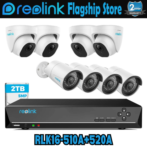 Reolink RLN16410 กล้องวงจรปิด 16ch NVR พร้อมกล้องตรวจจับอัจฉริยะ POE