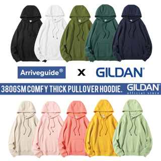 Gildan ARRIVE GUIDE เสื้อกันหนาว มีฮู้ด ผ้าฟลีซ แบบสวมหัว ทรงหลวม 380gsm AG024T1 สําหรับผู้ใหญ่ ทุกเพศ