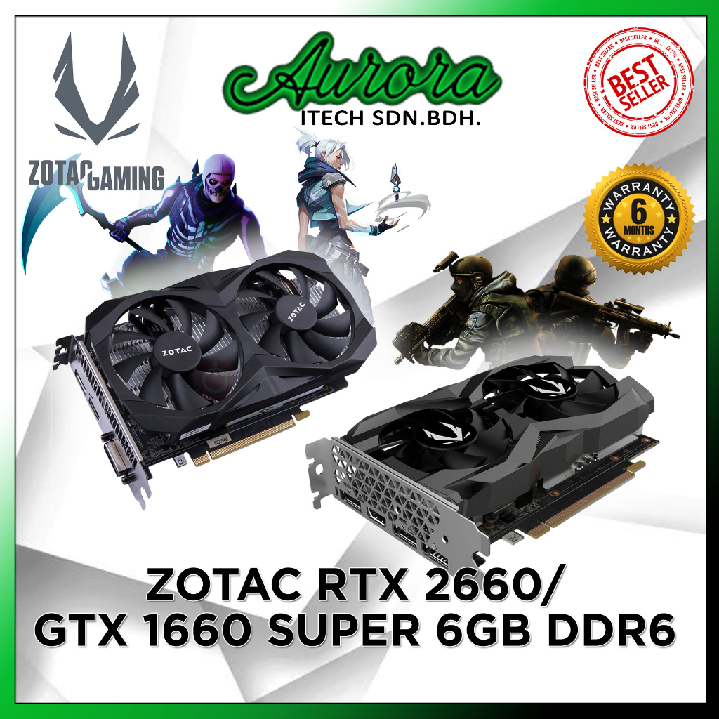 [ Rtx 2060 หรือ GTX 1660 SUPER USED ] ZOTAC GAMING GeForce RTX 2060 6GB ...