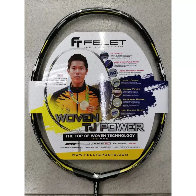 ไม้แบดมินตัน FELET WOVEN T-J POWER GOH V SHEN | Shopee Thailand