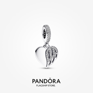 Pandora จี้รูปหัวใจและนางฟ้า ของขวัญวันหยุด สําหรับผู้หญิง p804