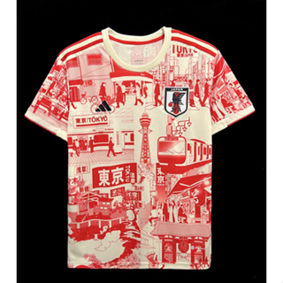 เสื้อกีฬาแขนสั้น ลายทีมชาติญี่ปุ่น Tokyo Classic Special Kit Fan Issue 23 24 ชุดเยือน*