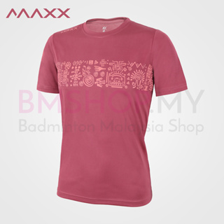 Maxx เสื้อยืด ลายกราฟฟิค MXGT072 (สีแดงเข้ม)