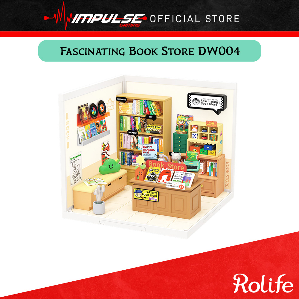 Robotime Rolife Fascinating Book Store DW004 | Shopee Thailand