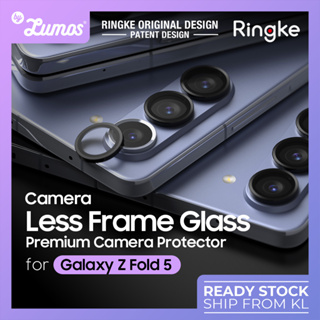 Ringke เลนส์กล้อง กรอบแก้ว ออกแบบมาสําหรับ Samsung Galaxy Z Fold 5 ฝาครอบเลนส์กล้อง ตัวป้องกันกล้อง