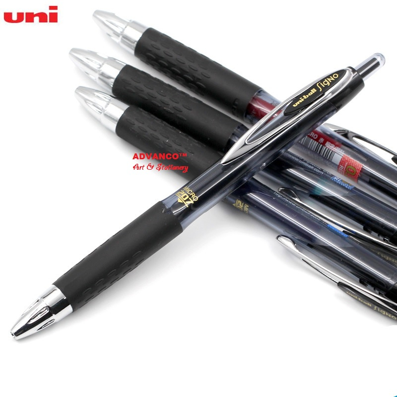 Uni-Ball Signo UMN-207 Gel-Tintenminen - 0,7 Mm, Wasserfeste Tinte, 14 Stück Schwarz