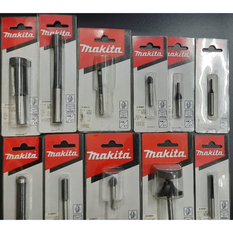 Makita STRAIGHT ROUTER BIT 1/4′′ (D-68943 D-68884 D-6862 D-68921)/1/2 ...