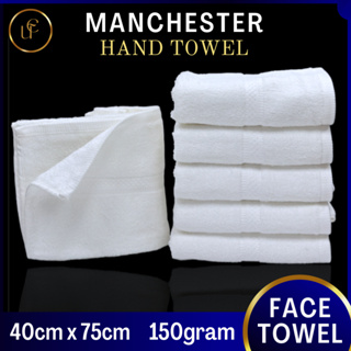 Manchester Mills (40X75 ซม.) ผ้าขนหนู ผ้าฝ้าย 100% ลายดาว 5 ดาว คุณภาพสูง สําหรับโรงแรม ใบหน้า