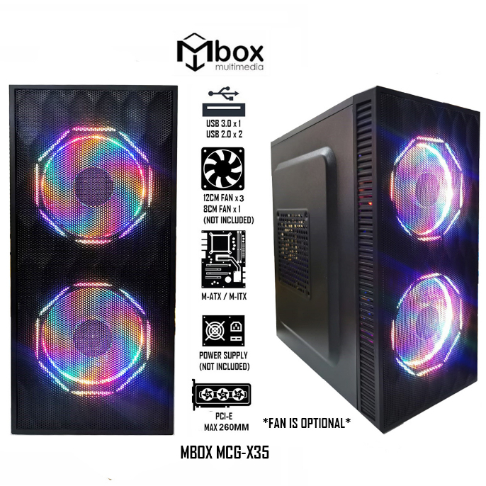 Clearance STOCK-MBOX MINI Atx Tower Pc Casing With Mesh Metal Front ...