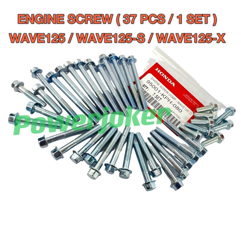 WAVE125 / WAVE 125 S / WAVE125 X / ULTIMO (37 ชิ้น / 1 ชุด) ENGINE ...