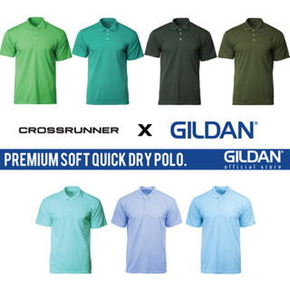 เสื้อโปโลแขนสั้น ลายทีม Gildan x Crossrunner CRP7200 สําหรับผู้ใหญ่ ทุกเพศ