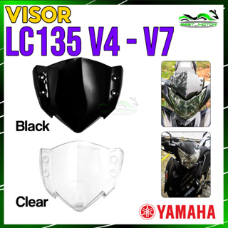 Visor YAMAHA LC135 / LC 135 ใหม่ V4 V5 V6 V7 [สีดํา / ใส]