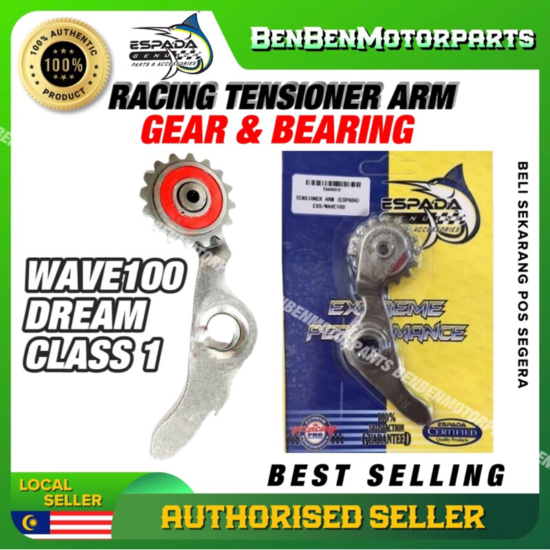 ex5-racing-gear-tensioner-arm-espada-x-pakai-roller-guna-gear-amp-bearing-ex5-dream-cam-chain-tensioner-arm-stopper