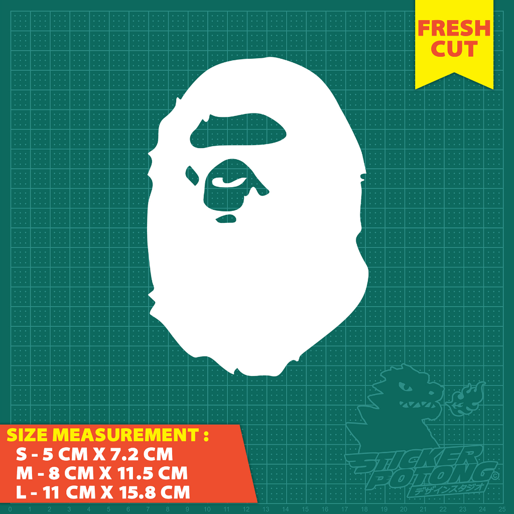 สติ๊กเกอร์ BAPE (STICKER POTONG) | Shopee Thailand
