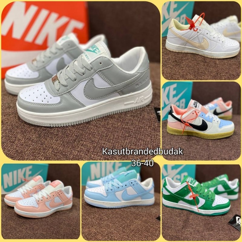 รองเท้าผ้าใบลําลอง รุ่น Kasut Airforce AF1 SB Dunk Wanita Dewasa Lelaki ...