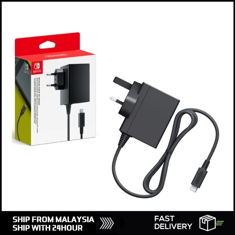 Nintendo Switch Oled LITE (3pin) อะแดปเตอร์ AC Type-C Fast Charger UK ...