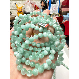 [NATURAL Crystal] สร้อยข้อมือคริสตัล เกรดสูง สีเขียว หินหยก สีเขียวธรรมชาติ