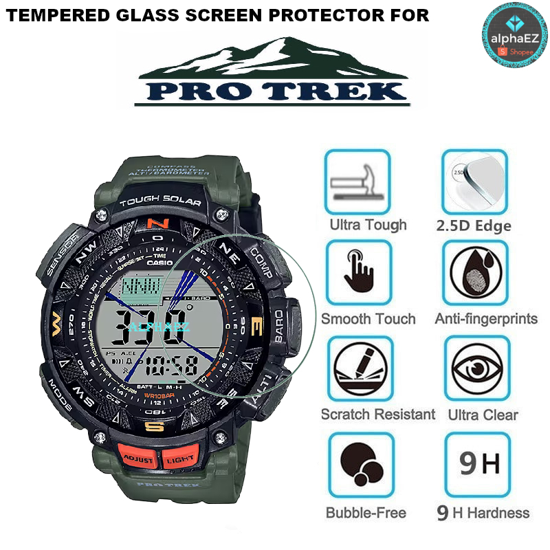 casio-protrek-prg-240-3-9h-ฟิล์มกระจกนิรภัยกันรอยหน้าจอนาฬิกาข้อมือ-pro-trek-prg240