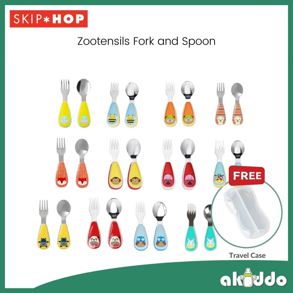 skip-hop-zootensils-ส้อมและช้อน-ฟรีกระเป๋าเดินทาง