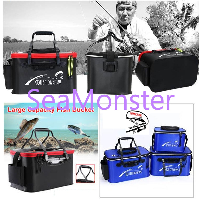 Seamonster กล่องตกปลา / TONG IKAN HIDUP / LIVE BAIT BAG Shopee Thailand
