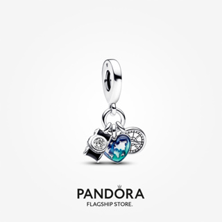 Pandora จี้เข็มทิศ รูปหัวใจ ของขวัญวันหยุด สําหรับผู้หญิง p804