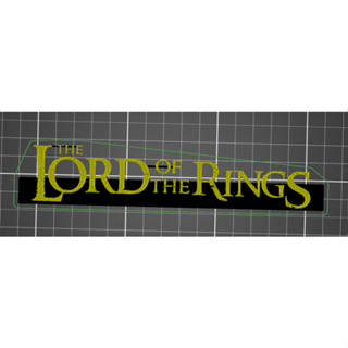 โลโก้ the Lord of the Ring 3D สําหรับตกแต่งโต๊ะทํางาน