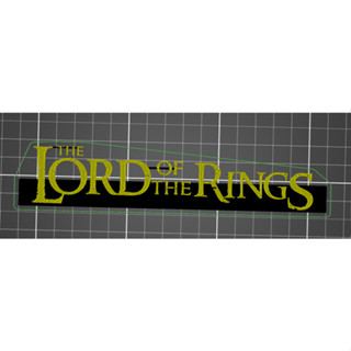 โลโก้ the Lord of the Ring 3D สําหรับตกแต่งโต๊ะทํางาน