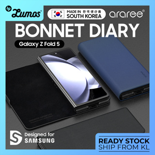 Araree Samsung Galaxy Z Fold 5 เคสไดอารี่ ฝาพับ พรีเมี่ยม ทํามือ และเคส