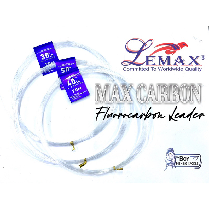 lemax-max-สายเบ็ดตกปลา-คาร์บอนฟลูออโรคาร์บอน