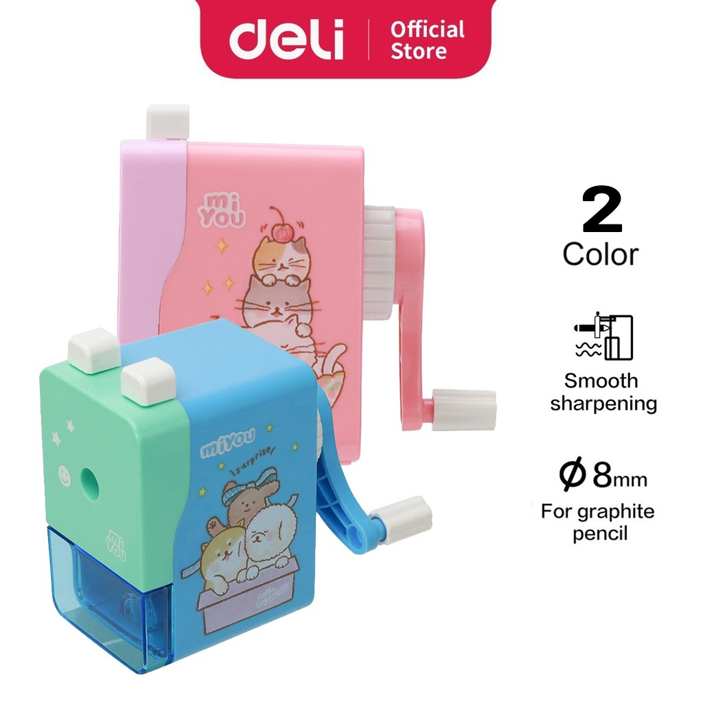 Deli Sharpener E0739 Miyou Series เครื่องเหลาดินสอแบบหมุน 904987 มม. ...