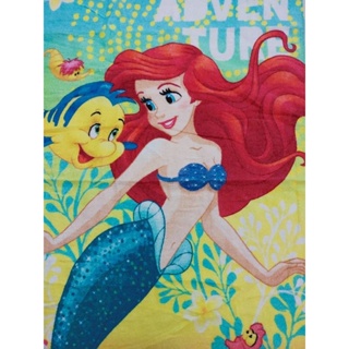 ผ้าขนหนูอาบน้ํา ขนาดเล็ก ลายการ์ตูน Disney Princess Little Mermaid