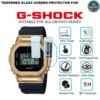 Casio G-Shock GM-5600 Series 9H ฟิล์มกระจกนิรภัยกันรอยหน้าจอนาฬิกาข้อมือ DW5600 DW5610 GM5600 GWB5600