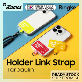 Ringke HOLDER LINK Strap TARPAULIN พร้อมอุปกรณ์อัจฉริยะ สายคล้องโทรศัพท์ สากล ปรับได้ สายคล้องคอเปิดประทุน