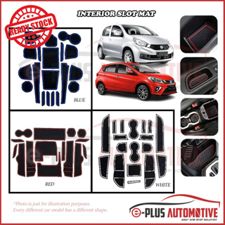 Perodua Myvi Old / Lagi Best Icon / New 2005-2023 ถังเก็บเสื่อภายในรถยนต์ (1 ชุด)