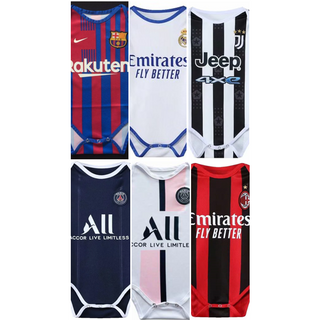 ล้างสต๊อก!!! Rompers Barca, Real, AC Milano, PSG, Juve Baby ขนาด 21/22 *สินค้าขายดี, !*