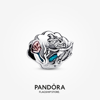 Pandora charm Disney The Little Mermaid Seashell ของขวัญวันหยุด สําหรับผู้หญิง p804