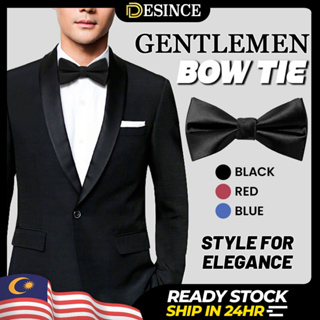 Desince Gentlemen BowTie Classic Bow Tie Knot Tuxedo เนคไทริบบิ้นผูกคอ ผู้ชาย ธุรกิจ ปรับได้ อย่างเป็นทางการ Lelaki MA 002