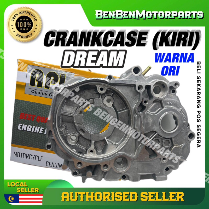 ของแท้-crankcase-ex5-dream-lh-class-1-lh-next-to-magnet-number-ซ้าย