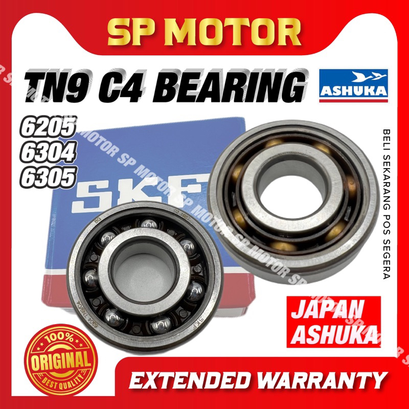 6304 / 6205 / 6305 SKF TN9 C4 FIBER BEARING {HOT ITEM} 100% SKF ...