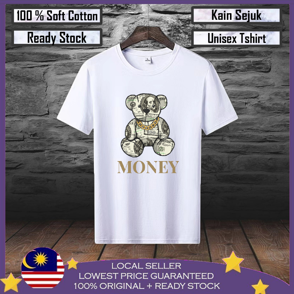 เสื้อยืด-ผ้าฝ้าย-100-พิมพ์ลายหมีเงิน-us-สําหรับผู้ชาย