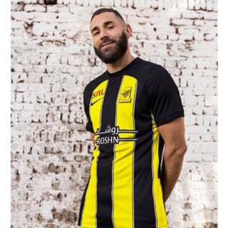 ใหม่ 23/24!!! เสื้อกีฬาแขนสั้น ลายทีมชาติฟุตบอล Al Ittihad Home &amp; Away Fan Issue