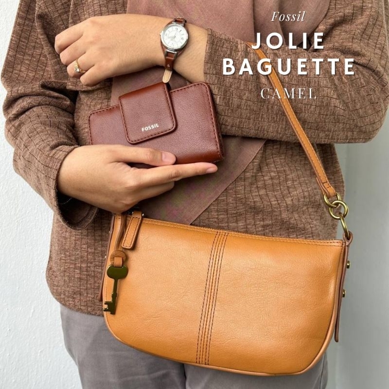 กระเป๋าถือ Fossil Jolie Baguette Camel ZB1685235 Shopee Thailand