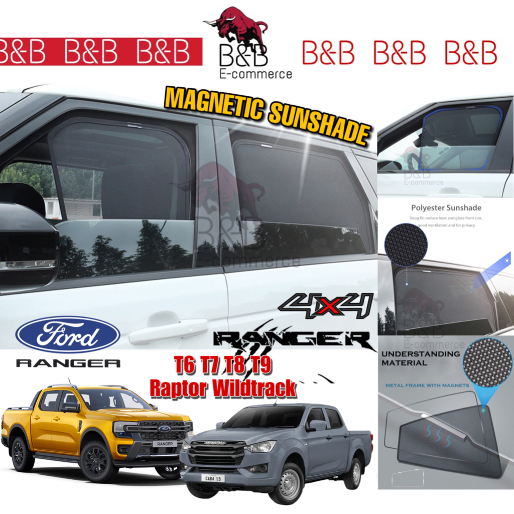 (A) Ford Ranger T6 T7 T8 T9 Raptor Ranger Wildtrack 2011 - 2023 รถ ...
