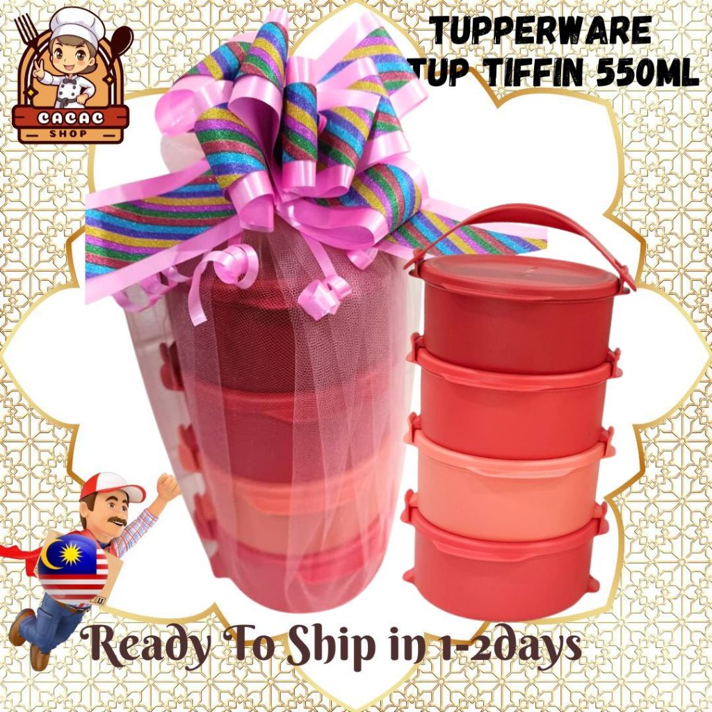 Tupperware TupTiffin Duo Set อาหารมือสอง แน่นเหลวแน่น | Shopee Thailand